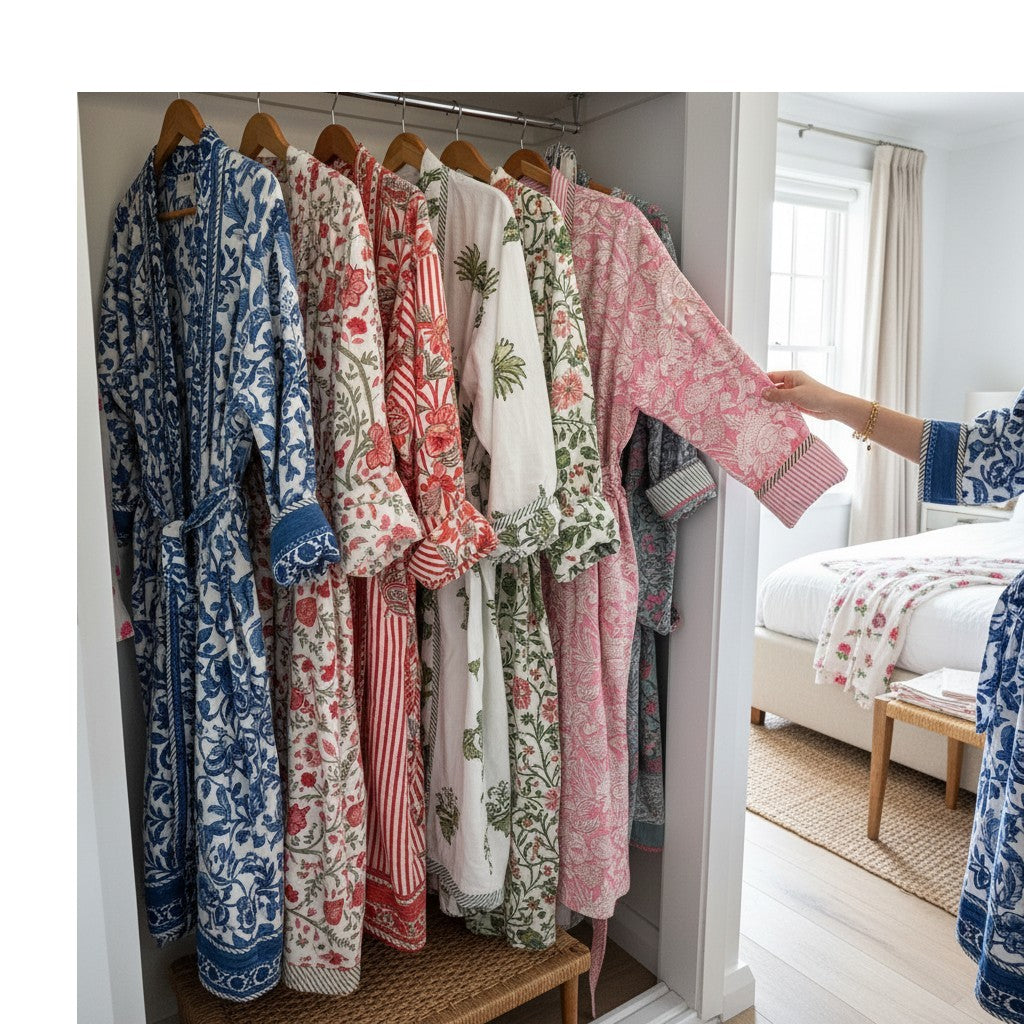 Blockprint Dressing Gowns