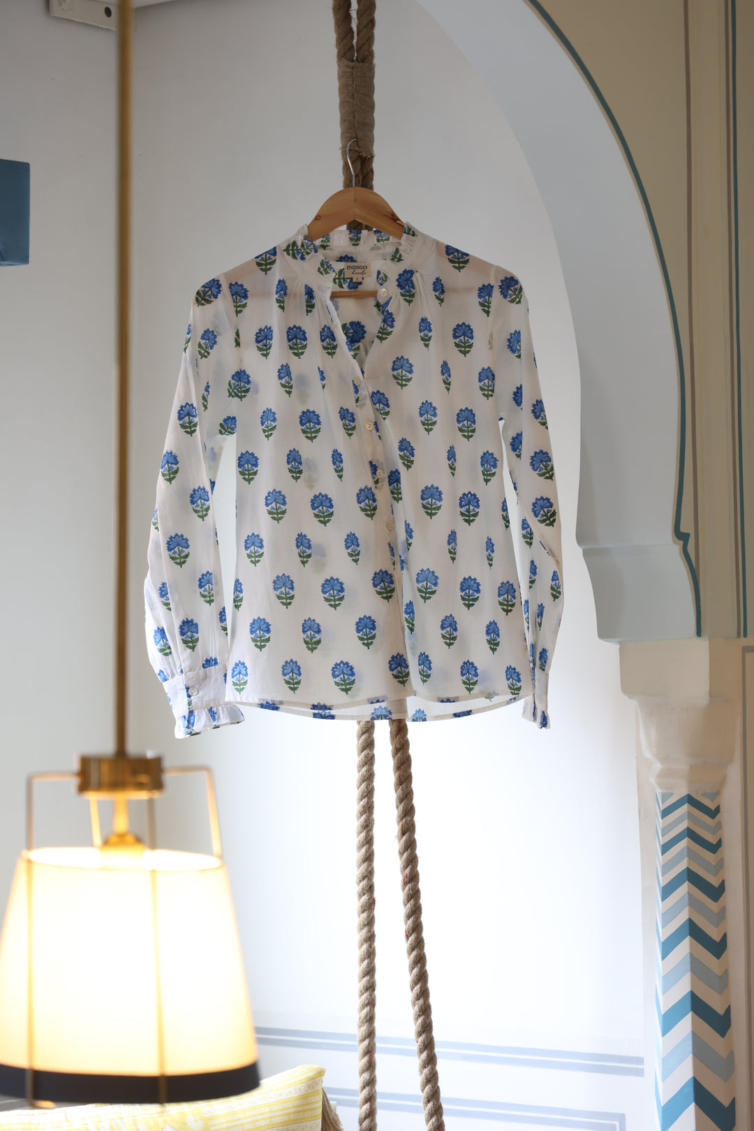 Boota print cotton shirt