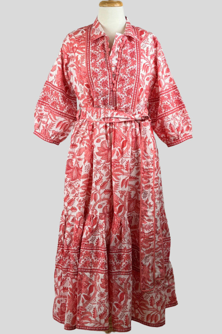Neelkanth Dress - Coral