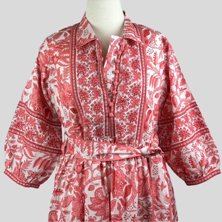 Neelkanth Dress - Coral